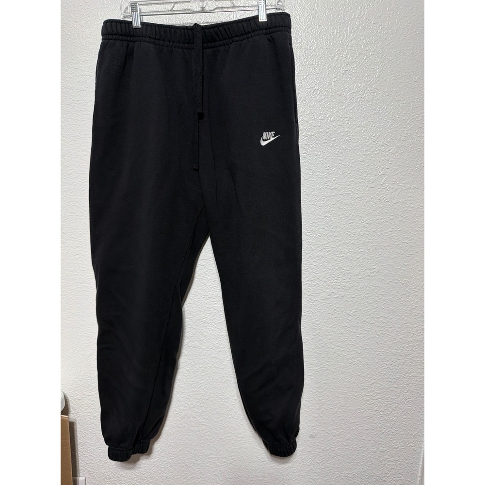 Nike Sportswear Club Fleece Joggers Black Mens XL Embroidered Logo Sweatpants